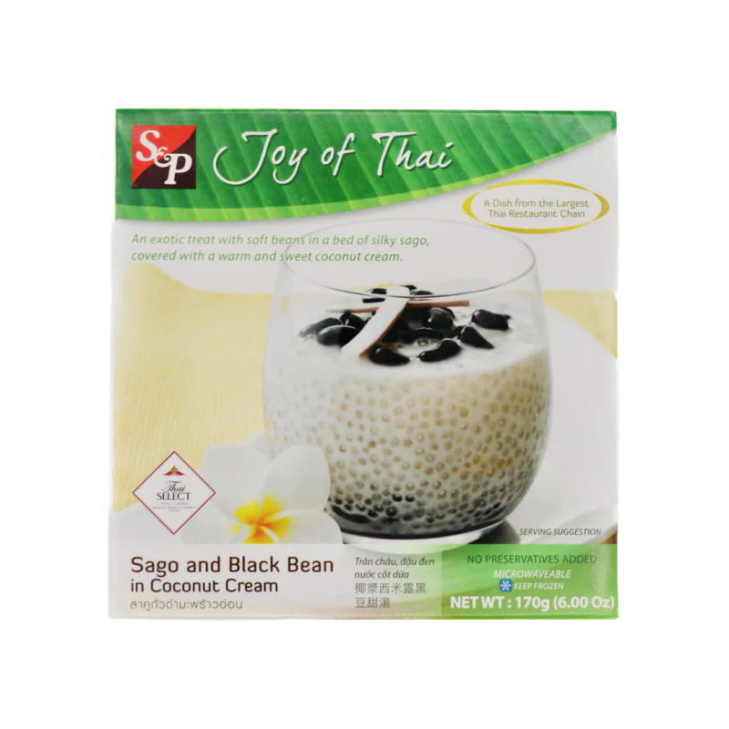 S&P Frozen Sago & Black bean in coconut cream 170g
