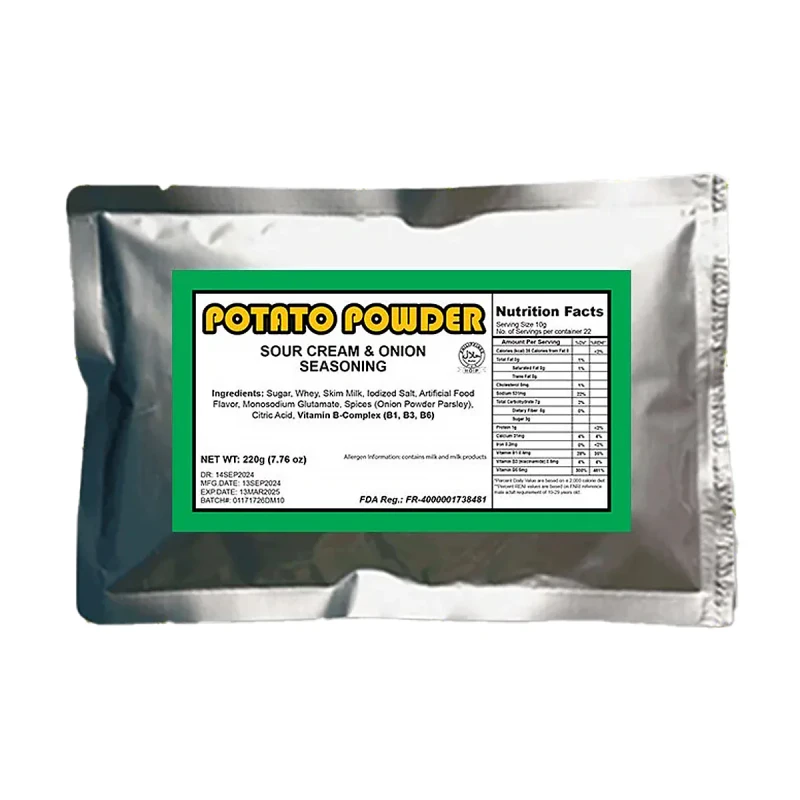 Potato Powder - Sour Cream & Onion Seasoning - 100g