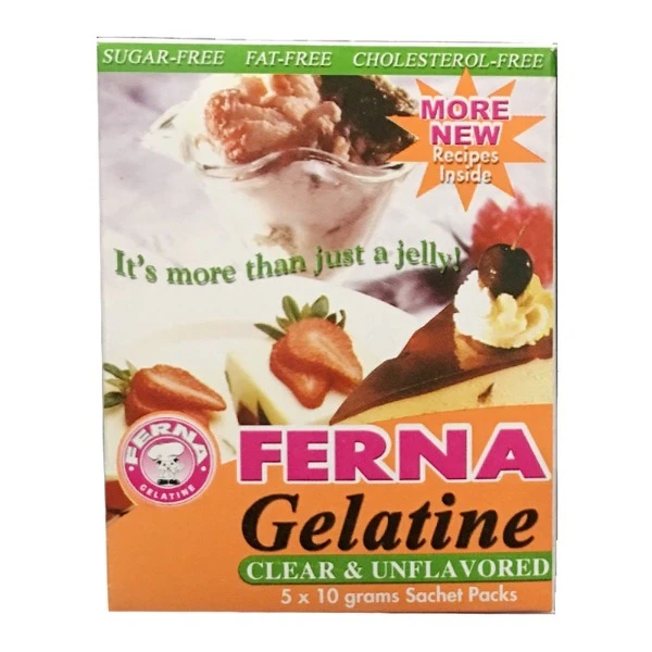 Ferna Clear & Unflavoured Gelatine ( 5x10g )