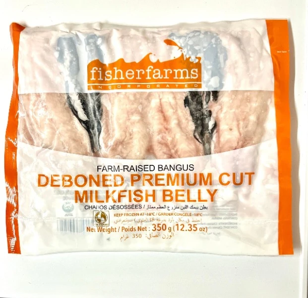 Fisher Farms Smoked Deboned Milkfish -Pure Belly Cut -350g PREMIUM