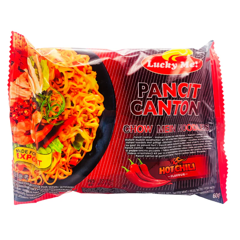 Lucky Me Instant Noodles - Hot Chilli -60g