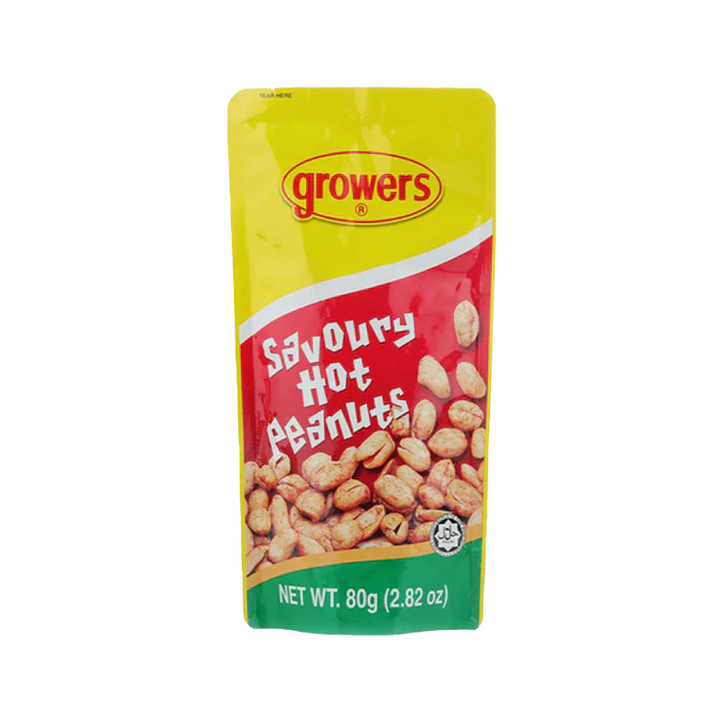 Growers Peanuts - Savory Hot 80g
