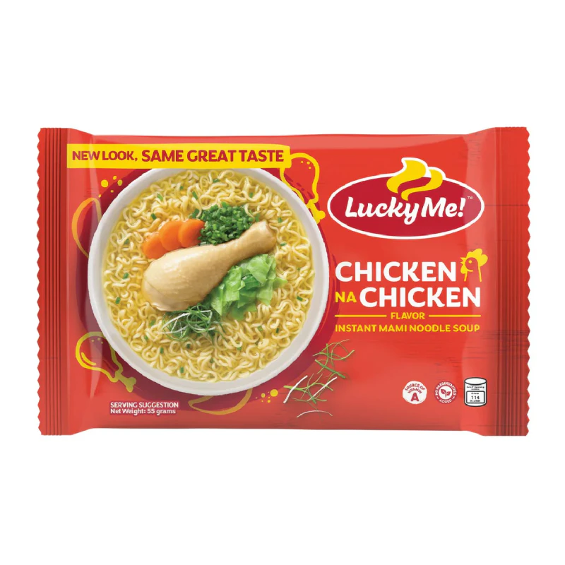 lucky Me Chicken na Chicken Noodles