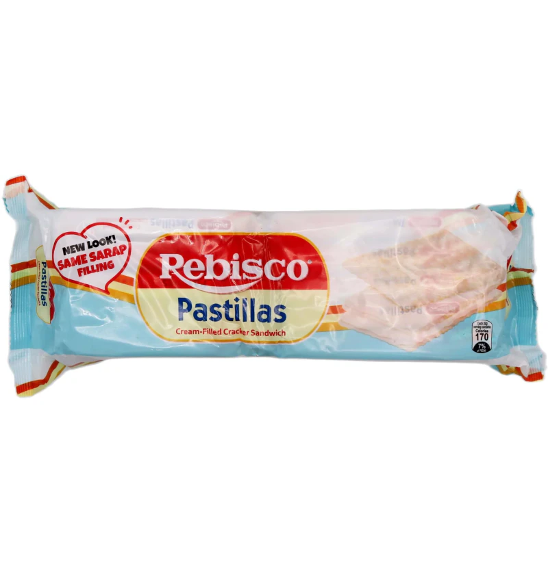 Rebisco Sandwich Biscuits with a Sweet Milk Candy (Pastillas)