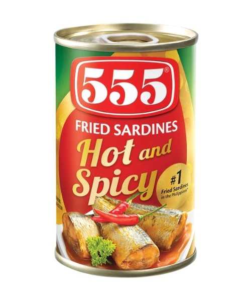 555 Fried Sardines Spicy - 155g