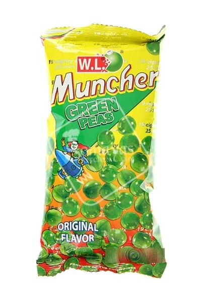 W.L. Cornbits Muncher Green Peas Original 70g