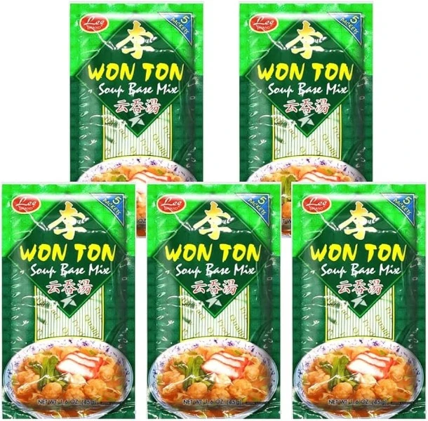 Lee Brand Won Ton Soup Base ( packet of 5 ) - 45g