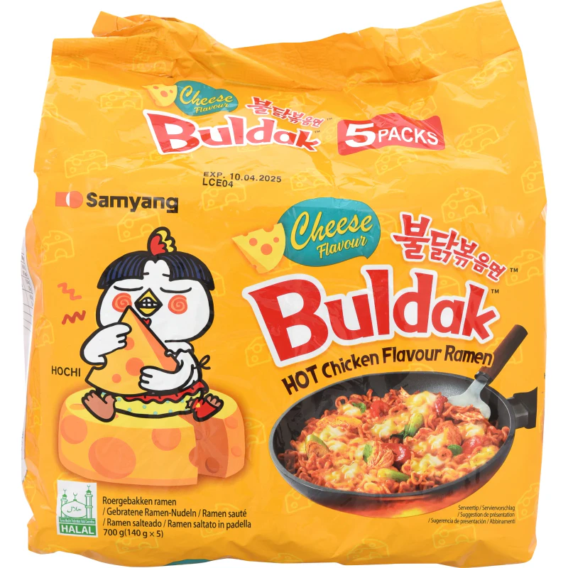 Samyang Buldak Hot Chicken Ramen Cheese ( 140g x 5 )