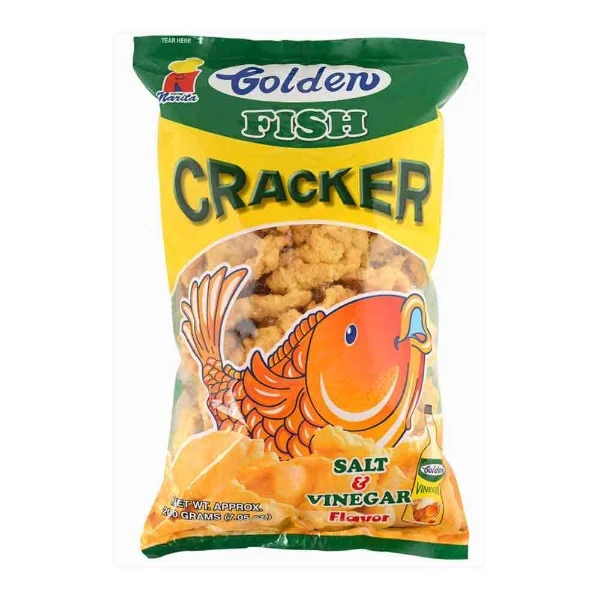 Golden Fish Crackers Salt&Vinegar - 100g