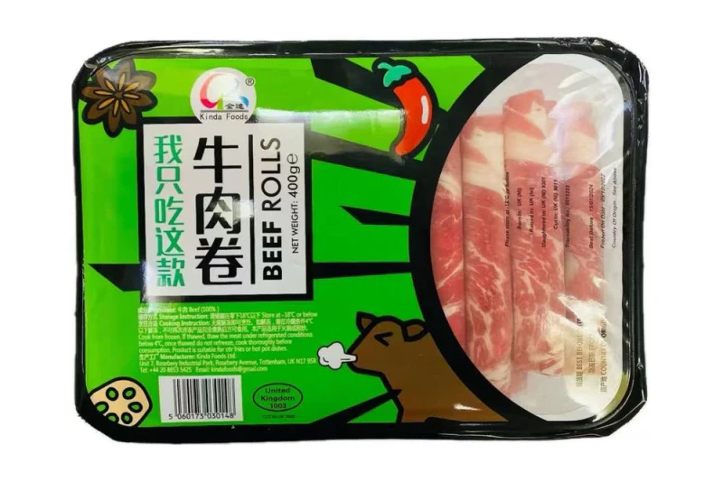Kinda Foods Beef Rolls 400g