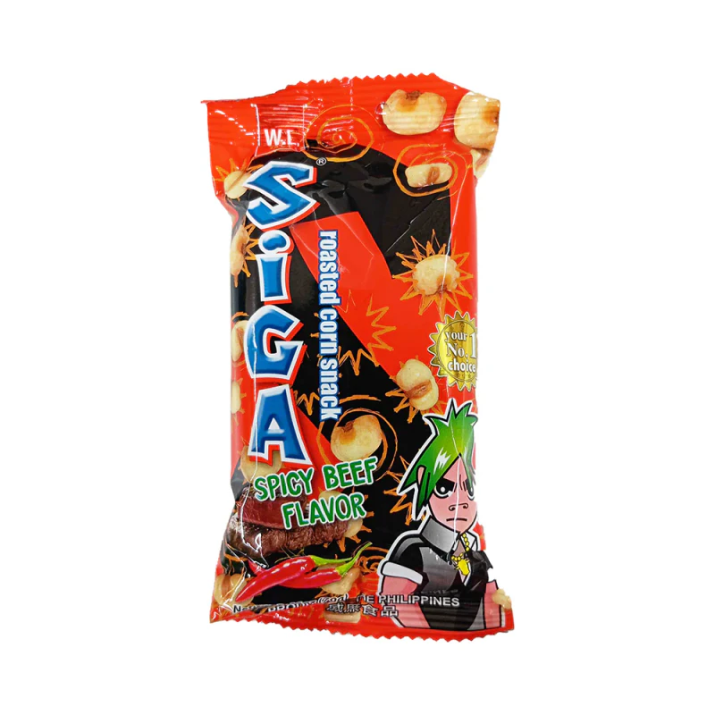 W.L. Cornbits Siga Spicy Beef Flavour 70g