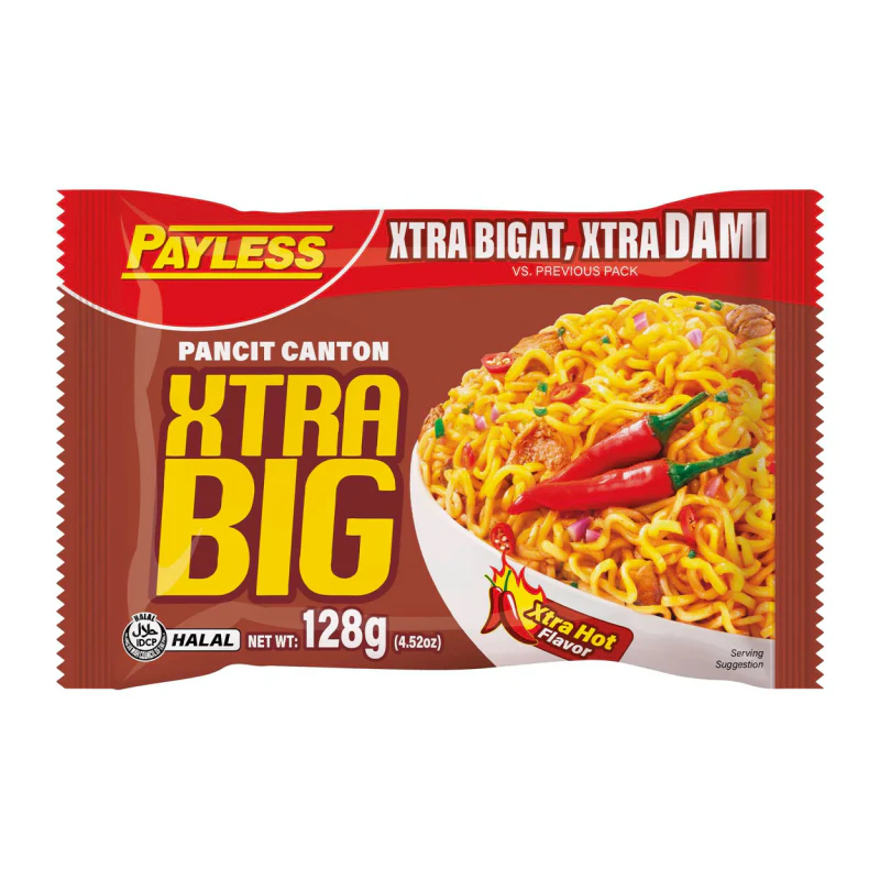 PAYLESS Pancit Canton Extra Big Extra Hot (128g)